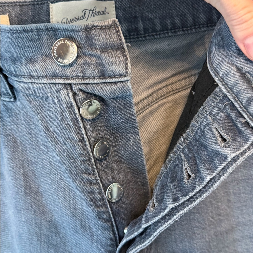 Universal Thread Highest Straight Gray Jeans 10r … - image 2